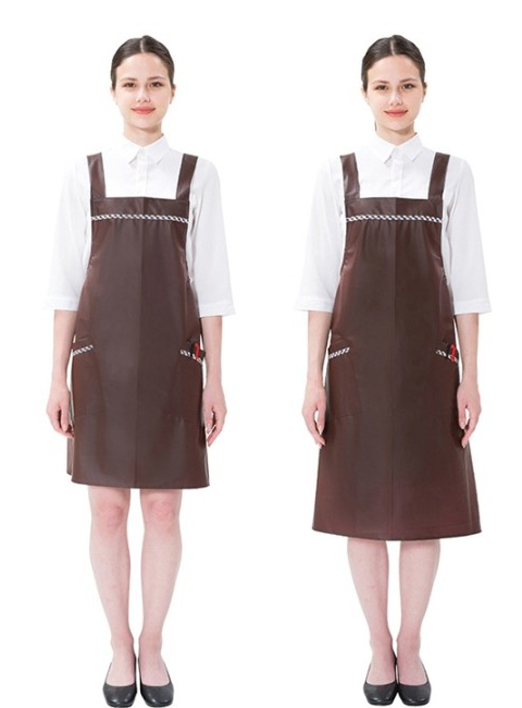 메쉬 한줄 체크 H형 방수 앞치마 (중/대) 4color